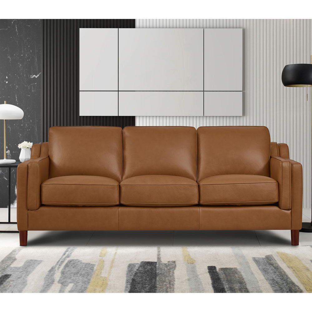 Bella Top Grain Leather Loveseat