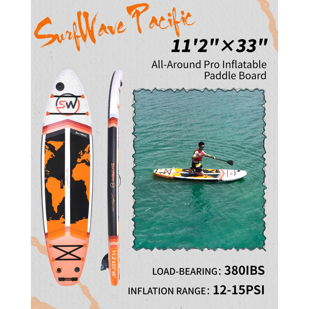 Inflatable Stand Up Paddle Board 11'x34"x6" With Accessories