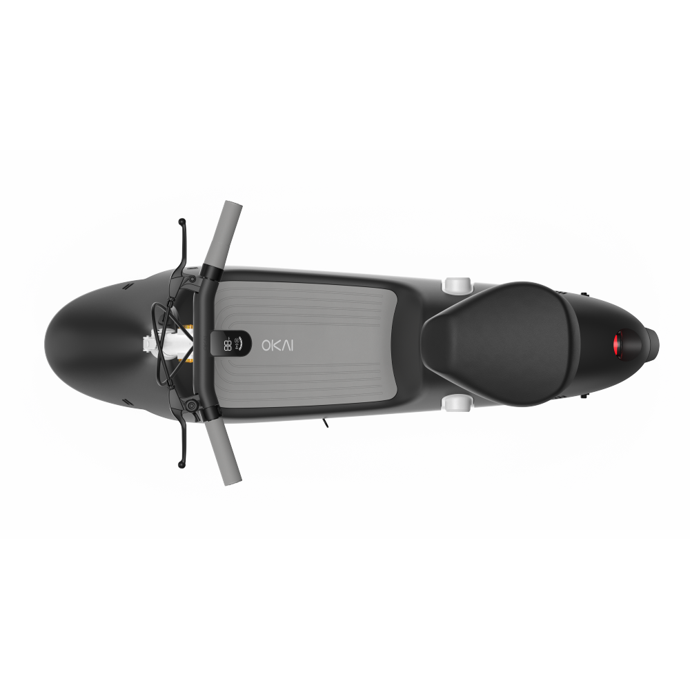Electric Scooter with Foldable Seat w/35 Miles Operating Range & 15.5mph Max Speed - Black