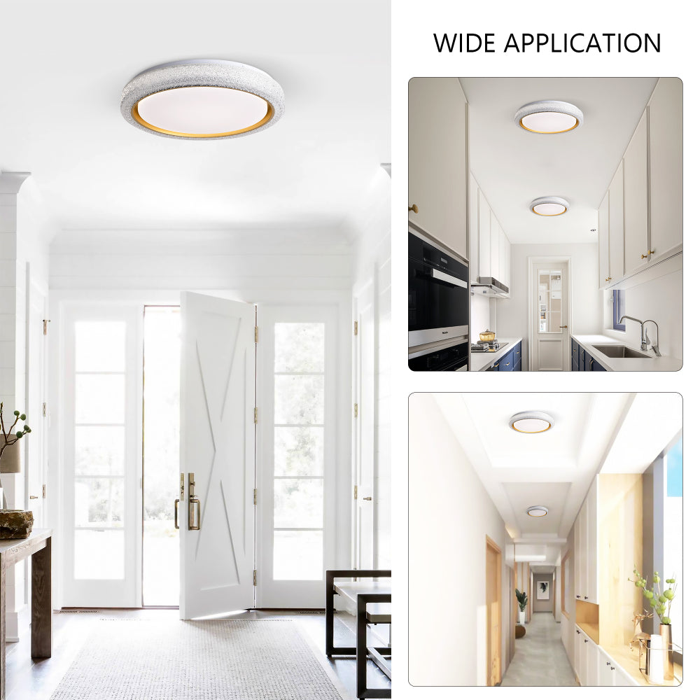 LED Flush Mount Ceiling Light Fixture, 19.69in 36W,3600LM, 5 CCT Colors 2700K 3000K 3500K 4000K 5000K, Dimmable  Modern Flush Mount Light Fixture for Bedroom Bathroom Hallway