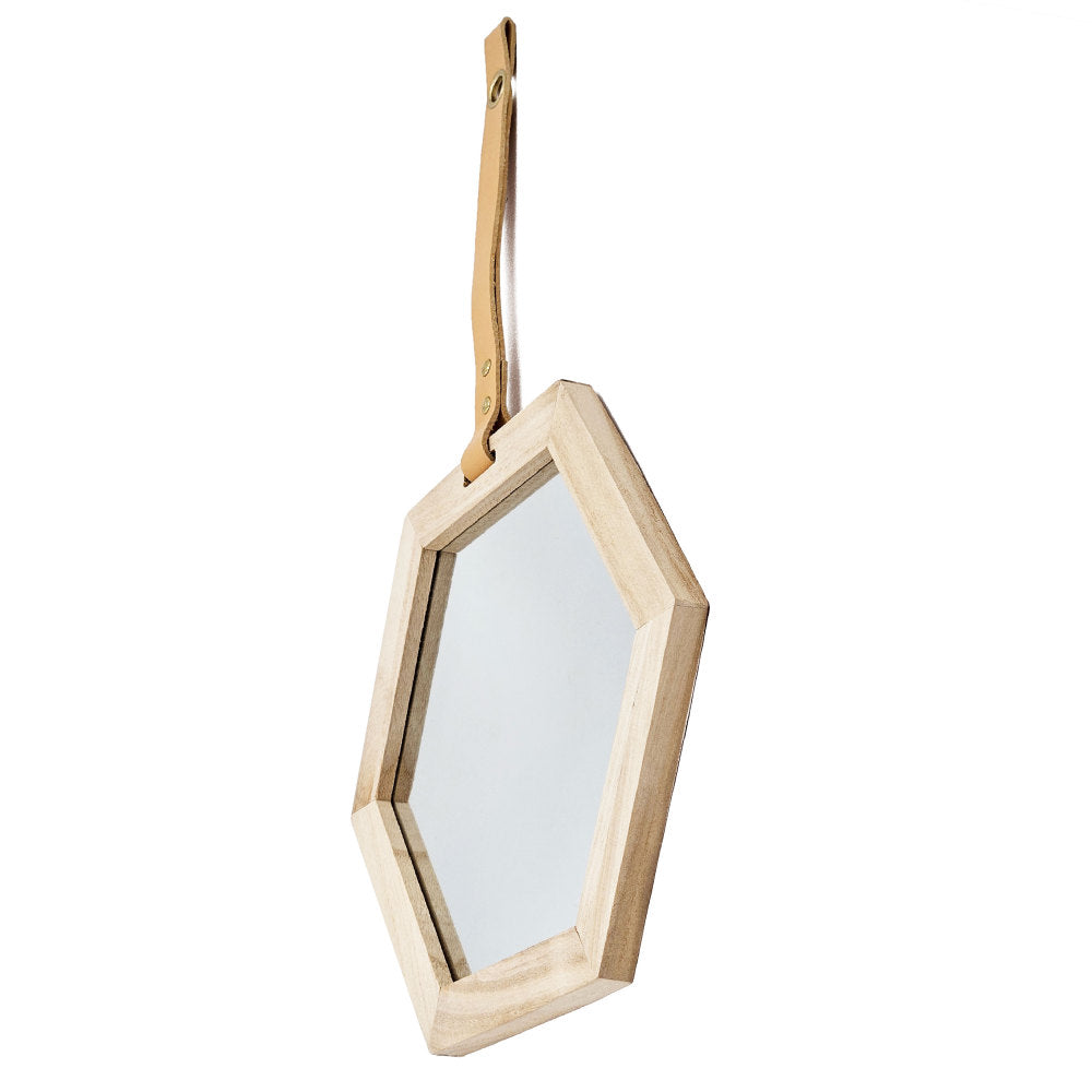 Harlan Hexagon Mirror, 11x10"