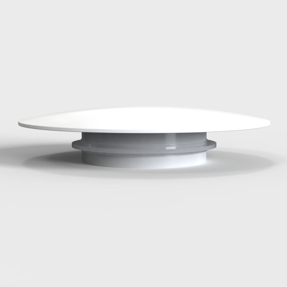 Matte white cover of brass pop-up drainer for stone resin freestanding bathtub