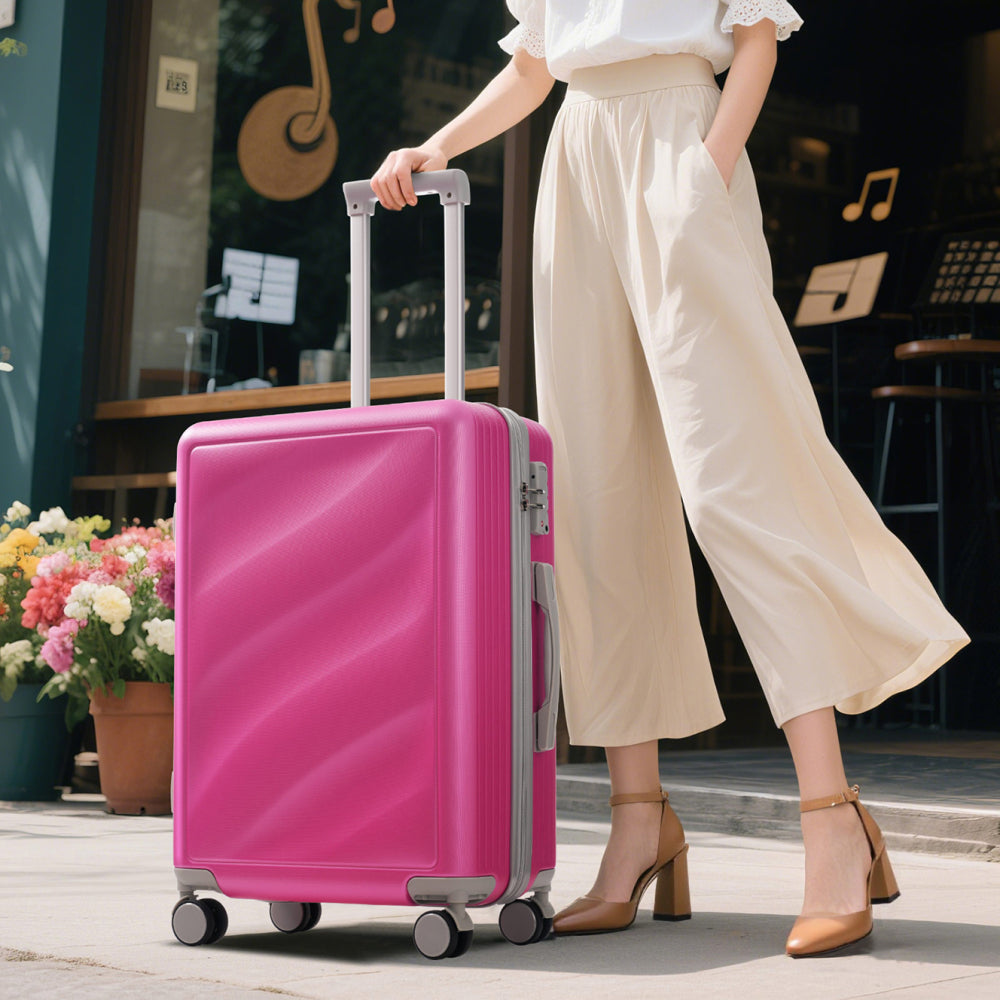 Luggage Set 3 Piece, Lightweight Durable ABS Suitcases with Spinner Wheels and TSA Lock, Carry-on & Checked Travel Luggage (20"/24"/28")