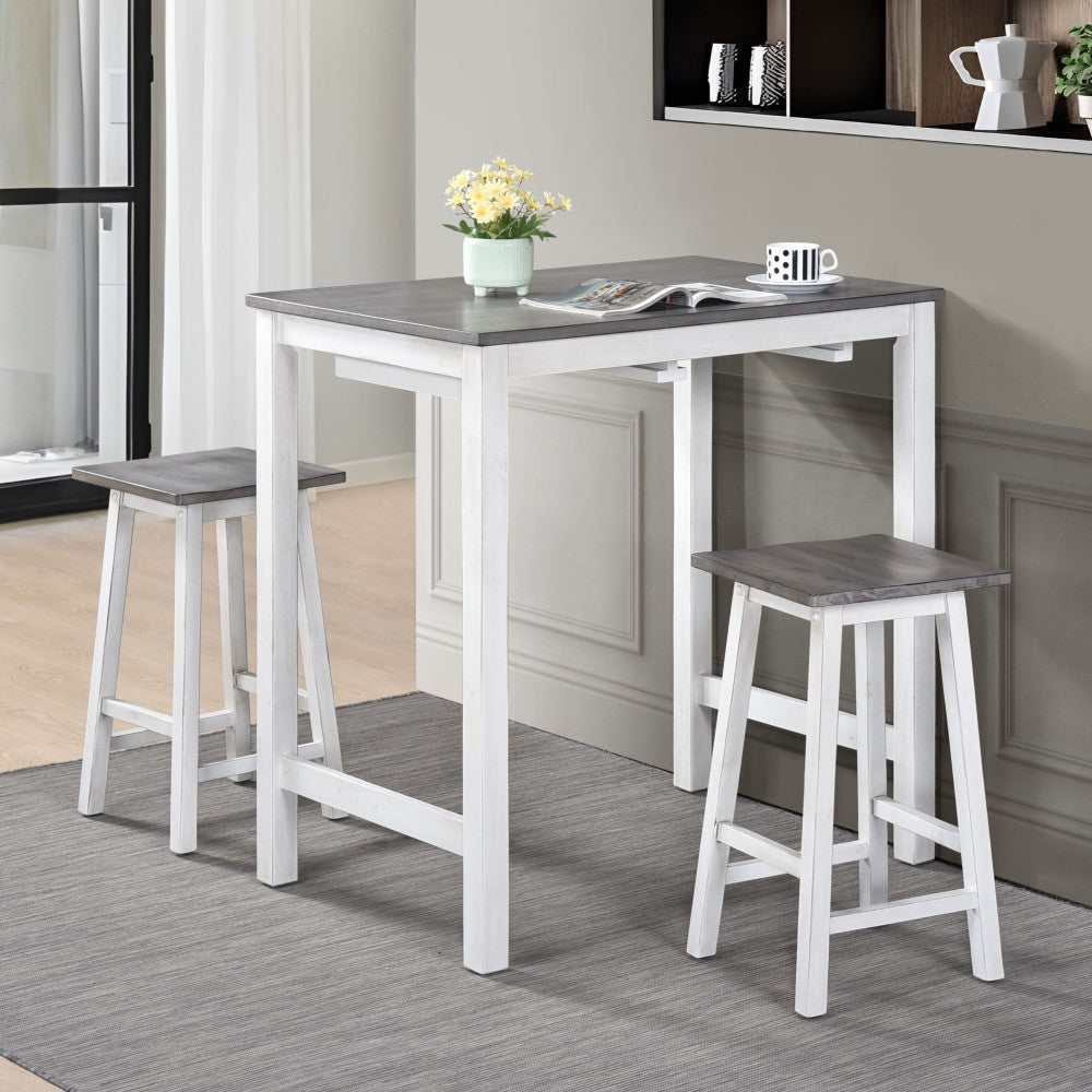 3 Pieces Counter Set Hanging Stool Easy To Clean For Small Space