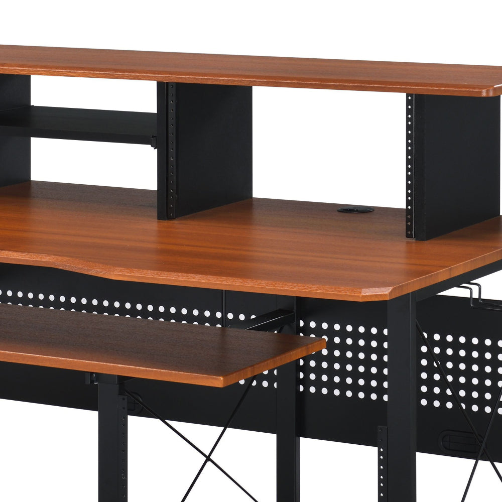 Megara Cherry & Black Finish Music Desk