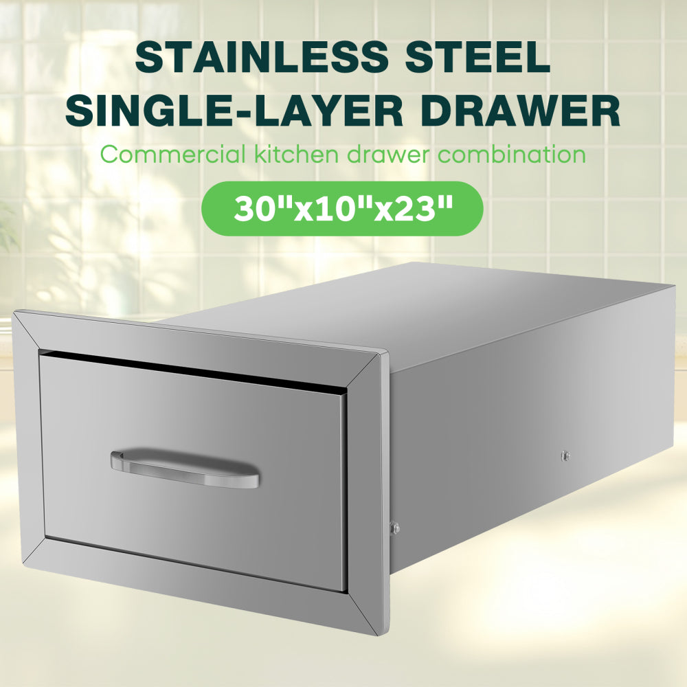 Drawer cabinets for outdoor kitchens or courtyards