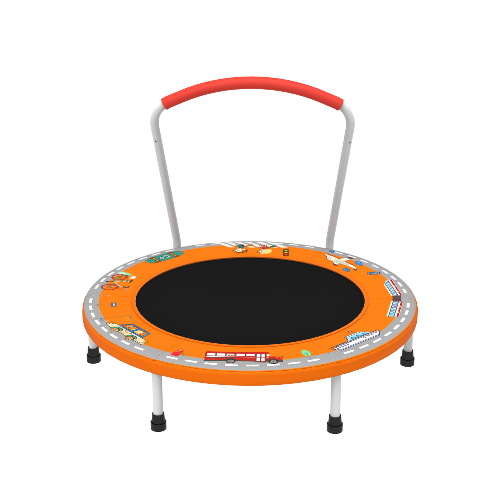 36inch Mini Trampoline for Kids Ages 1-6 Indoor Outdoor Trampoline with Handle Fun for Kids