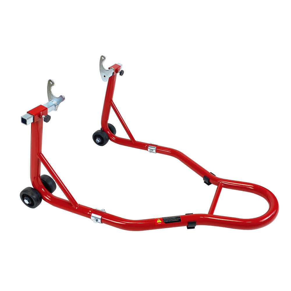 Motorcycle Stand 850LB Sport Bike Rear Wheel Lift Swingarm Paddock Stands Red, U+L