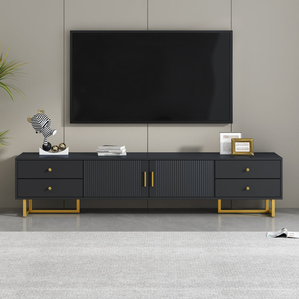 U-Can TV Stand for 65+ Inch TV, Entertainment Center TV Media Console Table, Modern TV Stand with Storage, TV Console Cabinet Furniture for Living Room(OLD SKU: WF530740AAB)