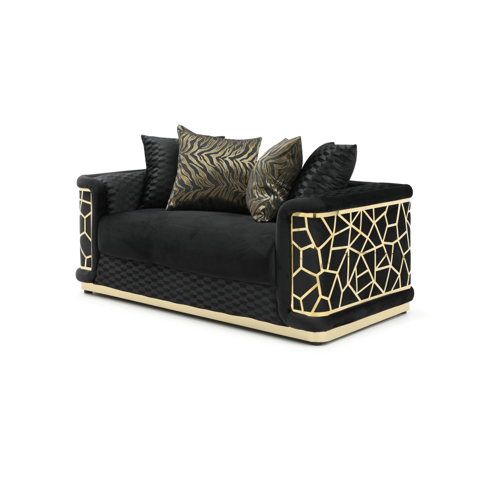 Talia G0990A-L Loveseat , DARK GRAY