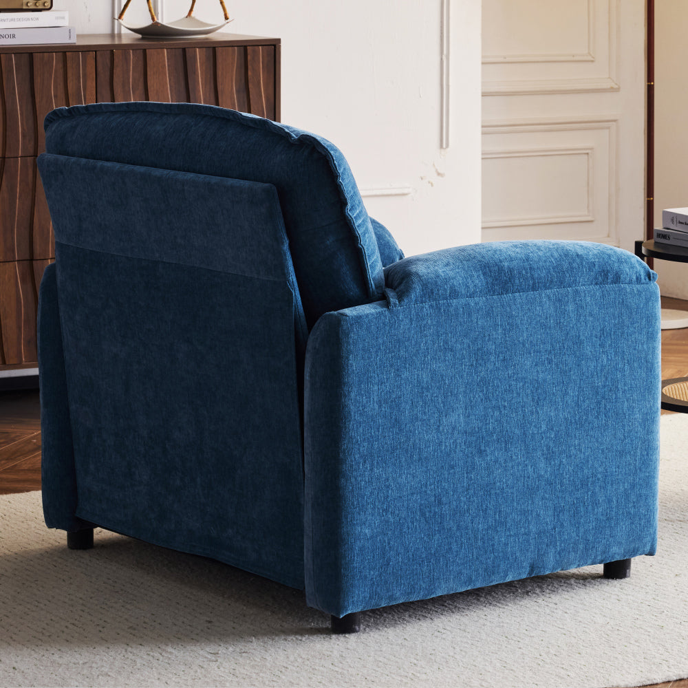 38" Oversized Chenille Lounge Chair - Plush Reading Armchair with Thick Comfort Cushions, High Back Support & Wide Seat, Perfect Accent Chair for Modern Living Room, Cozy Bedroom, Compact Office, Dorm