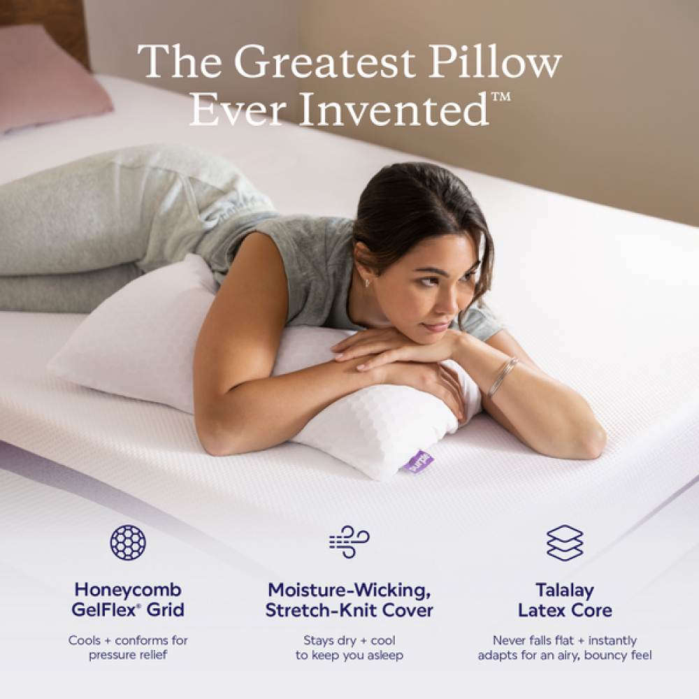 The Purple Harmony Pillow Low - Standard, Case Pack 4