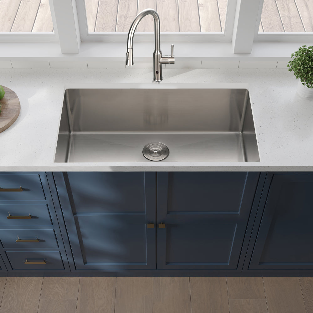 33x19x10"Undermount Single Bowl Stainless Steel Kitchen Sink