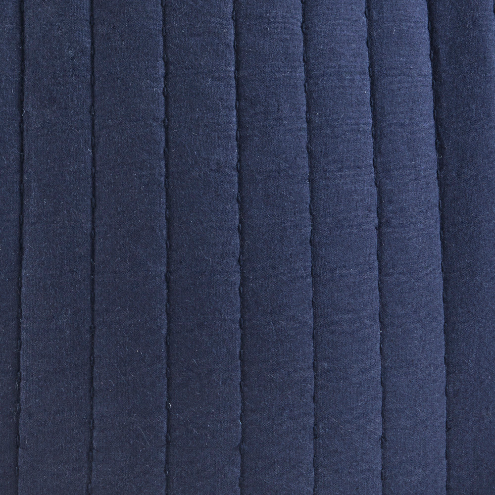Cotton Quilted Euro Sham Navy Euro Sham