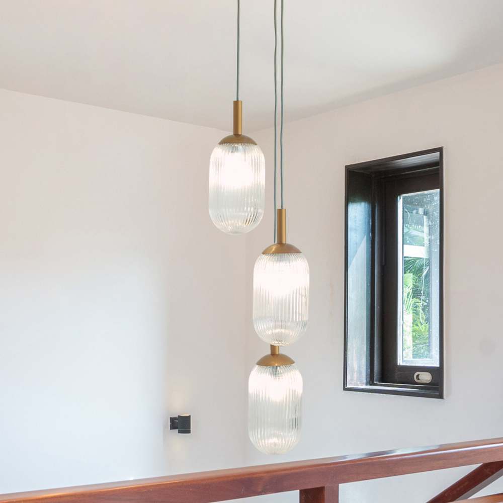 Warehouse Direct Sales New Design Personality Creative American Country Retro Ceiling Light Living Room Bedroom Reading Room Gala Pendant Lamp - Bronze and Clear 110-120V