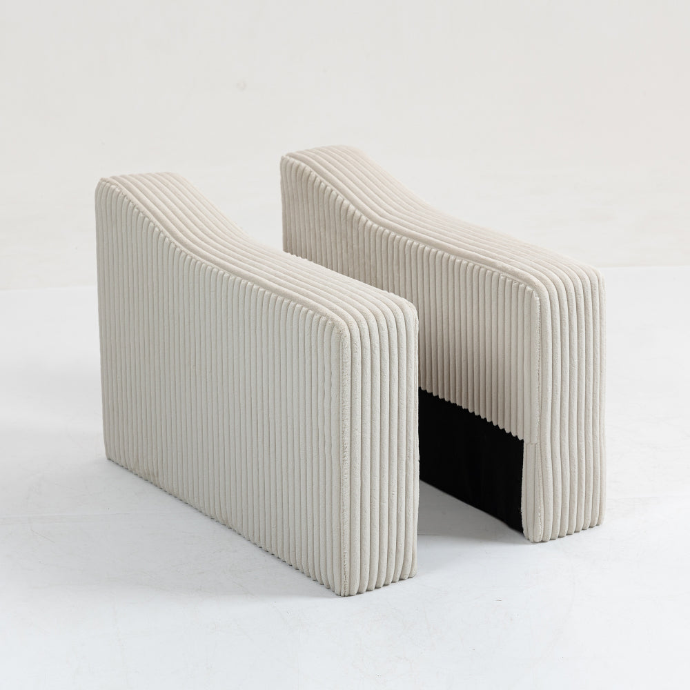Modular Sofa Single Armrest Backrest Module for Modular Sectional Sofa Couch Side Armrest, Gray