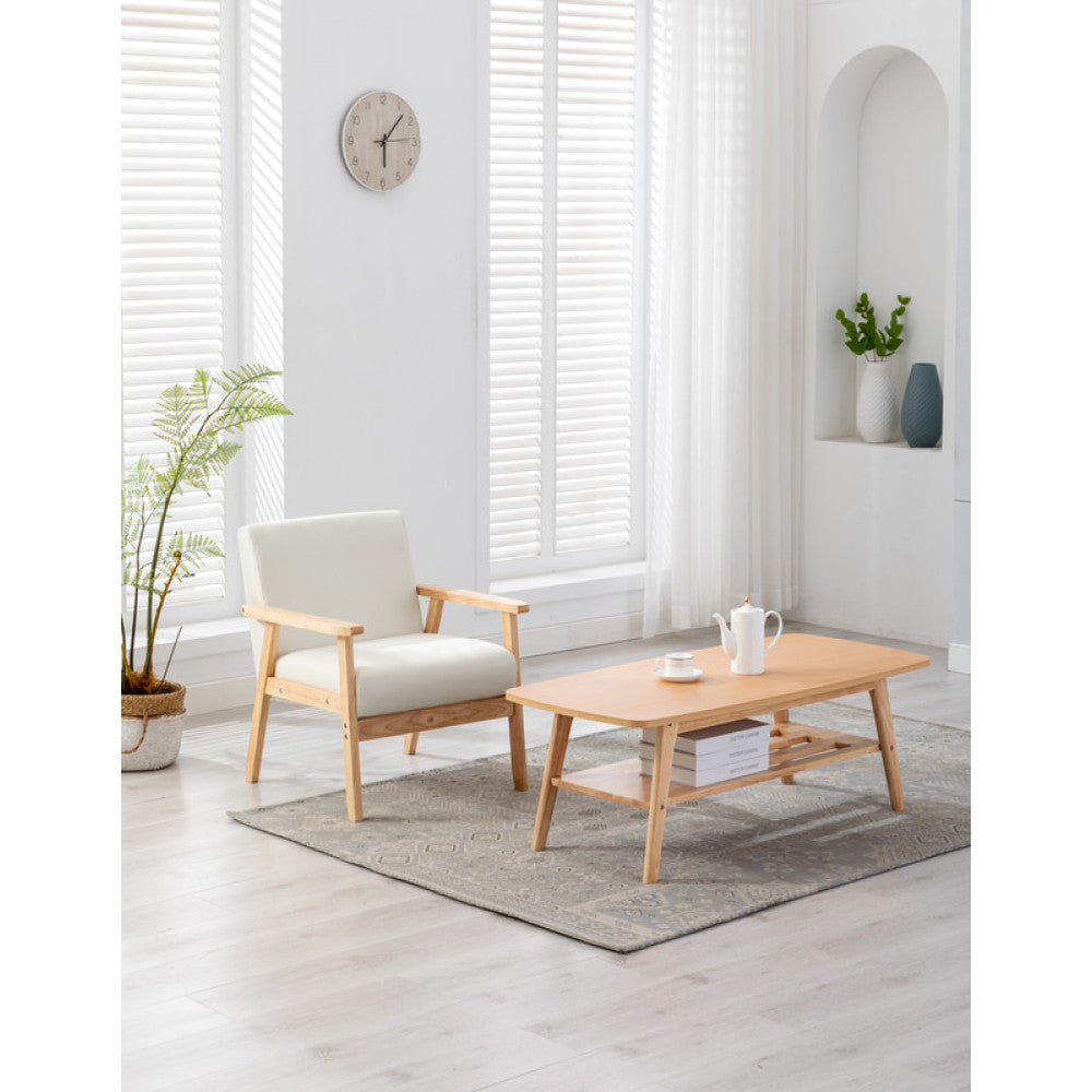 Bahamas  Coffee Table and Beige Chair Set
