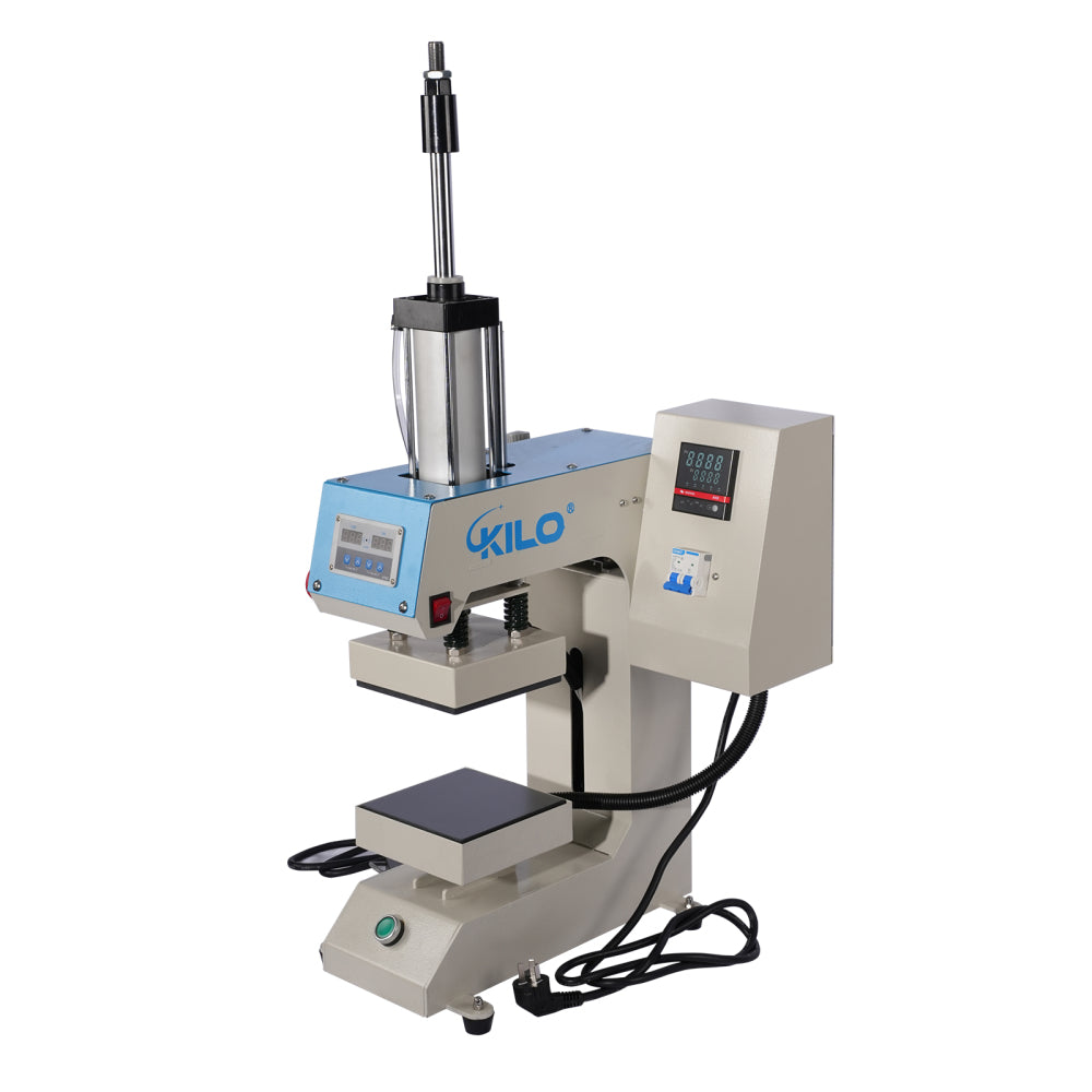 Translation of "10×10 Label Pneumatic Heat Press Machine with Upper and Lower Heating"