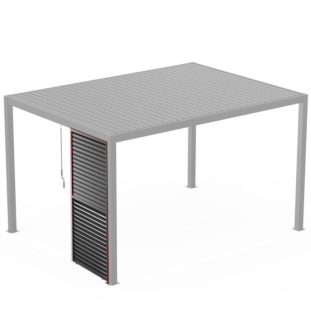 8640E Louver Pergola 10x19FT Aluminum Frame & Steel Louvers