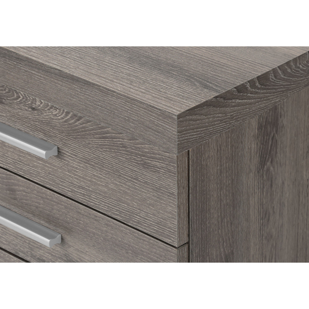 File Cabinet, Rolling Mobile, Storage Drawers, Printer Stand, Office, Work, Brown Laminate, Contemporary, Modern