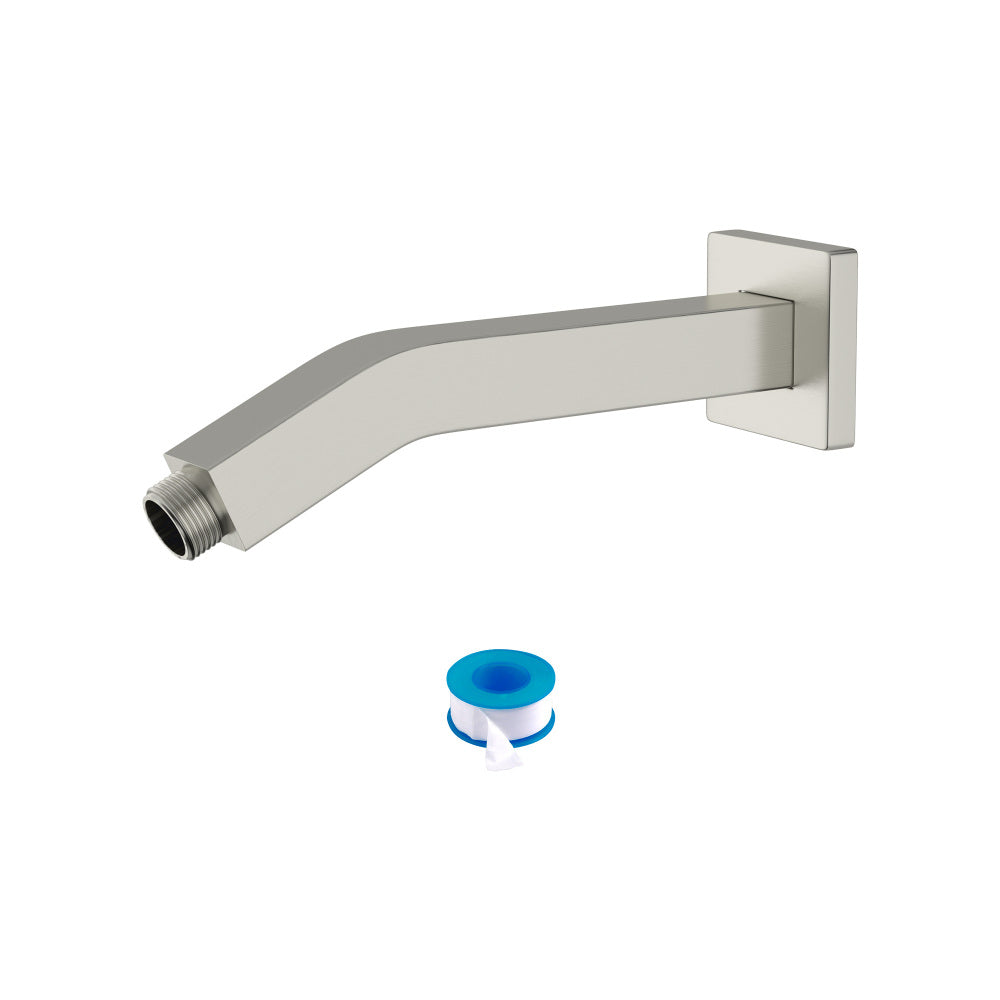 8" Ceiling Mounted Shower Arm with Flange, Brushed Nickel