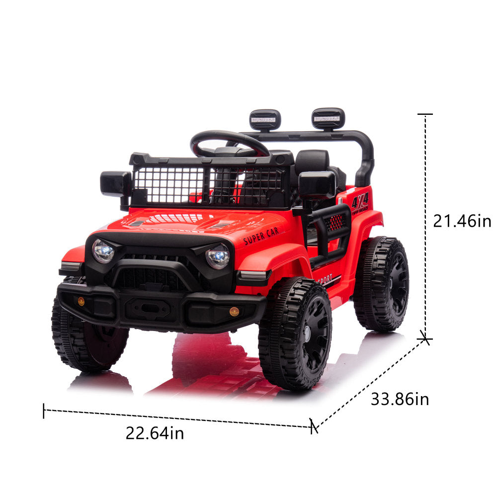 24V Kids Ride on Car W/Parents Control,Four-wheel suspension,2WD,Power display,Bluetooth,MP3,Music,LED headlight,Provide a speed of 1.86-3.11MPH For Kids Around 3 years old.
