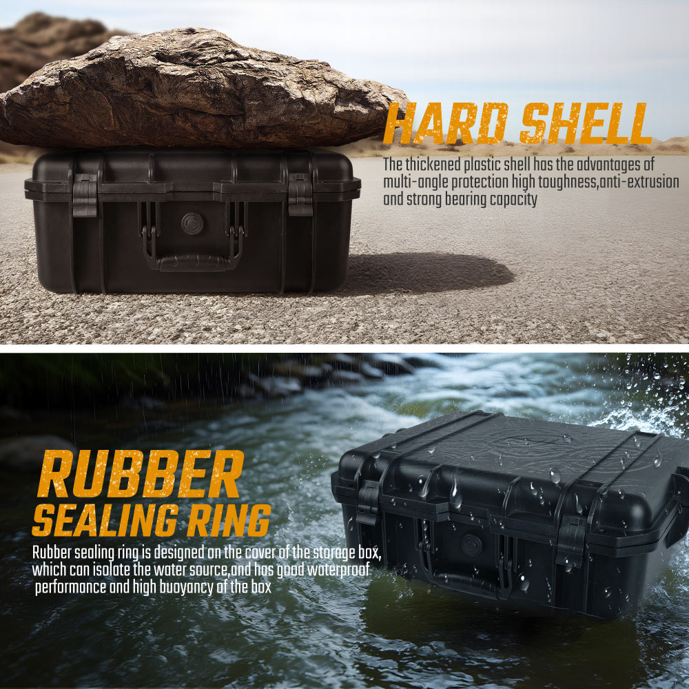 Plastic safety box, waterproof box, tool box, equipment box, injection molding equipment box