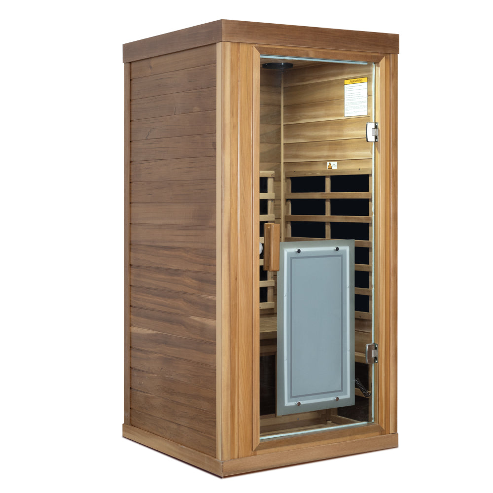 One person Far infrared red cedar standard indoor sauna room