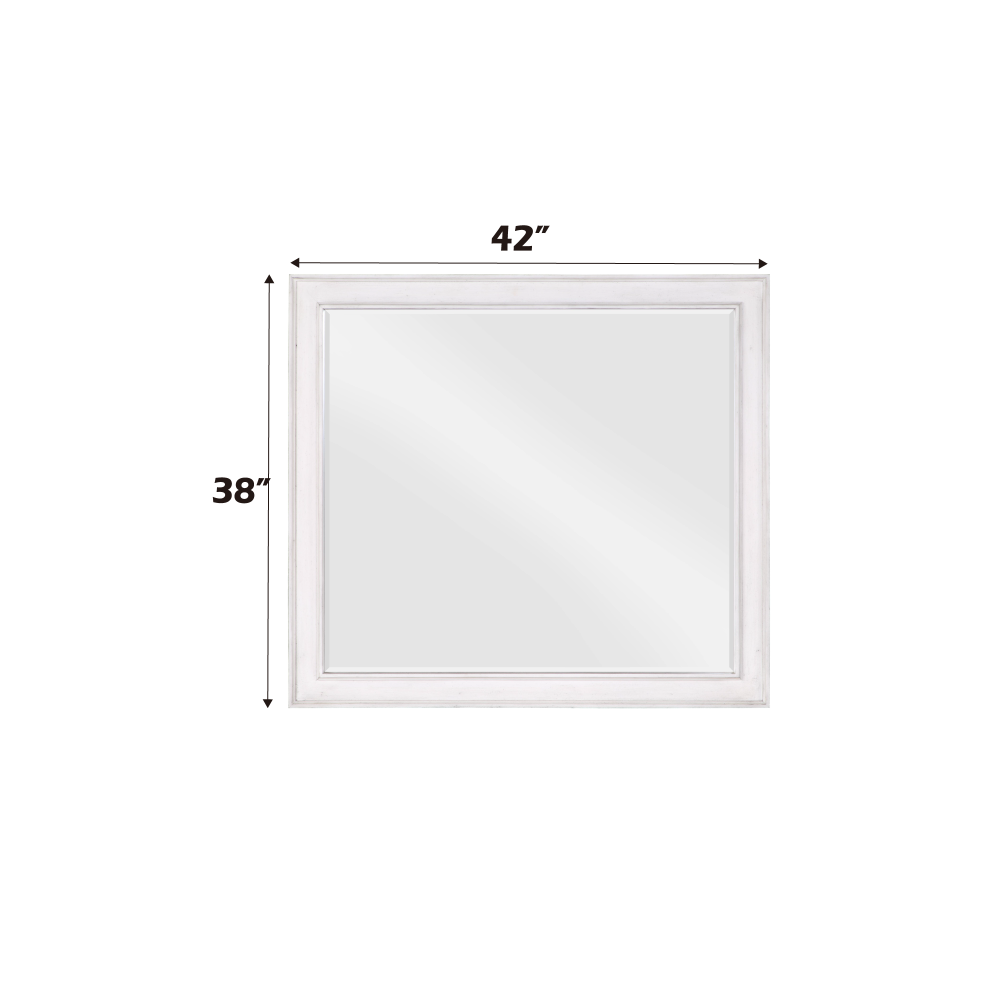 Katia Weathered White Finish Mirror