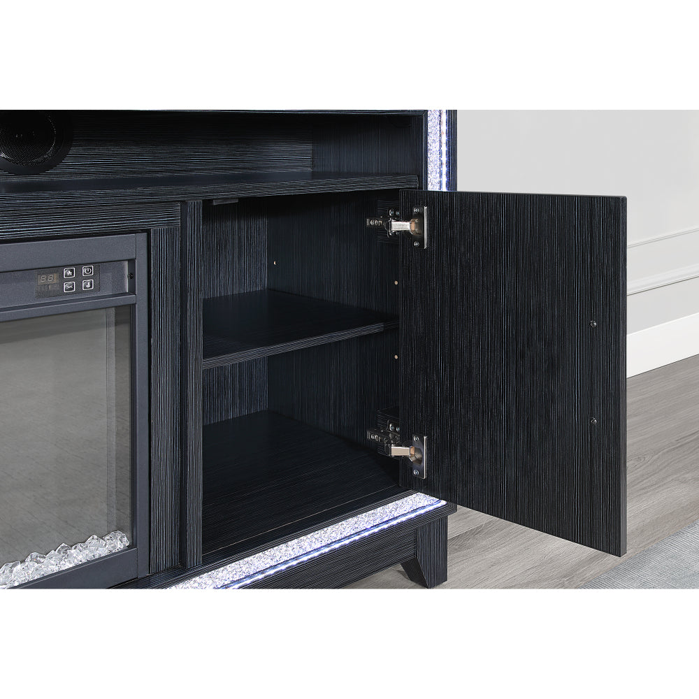 Almera Dark Grey 72 Inch Fireplace