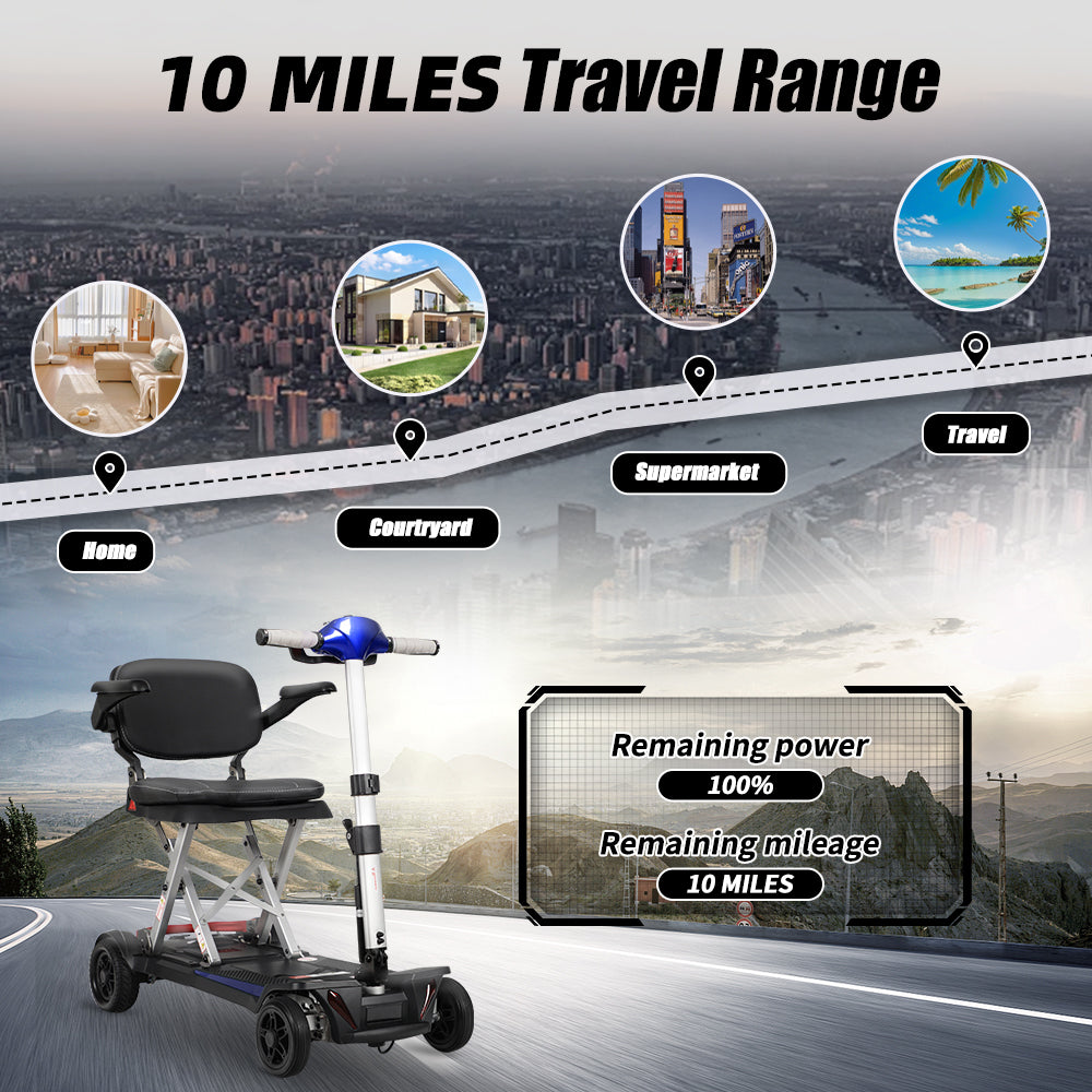 Manaul Folding Scooter M2085 Blue For Senior's Easy Travel With Competitive Price