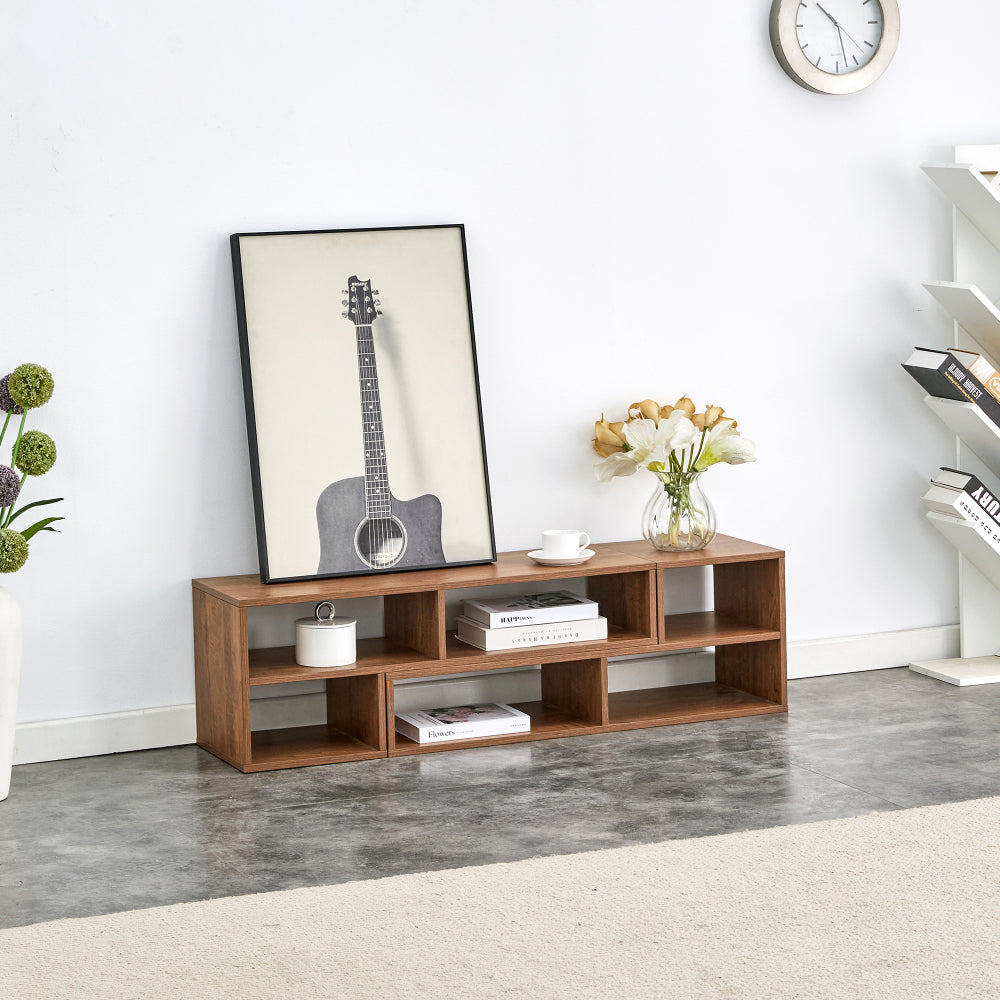 2 Pieces Cube TV Stand,Free Combination Gaming Entertainment Center Media Stand,Open Storage Bookcase Shelf for Living Room,2 Shelf Bookcase L-Shaped TV Console Stand,with Dimensions of 47.2*12*13.4.