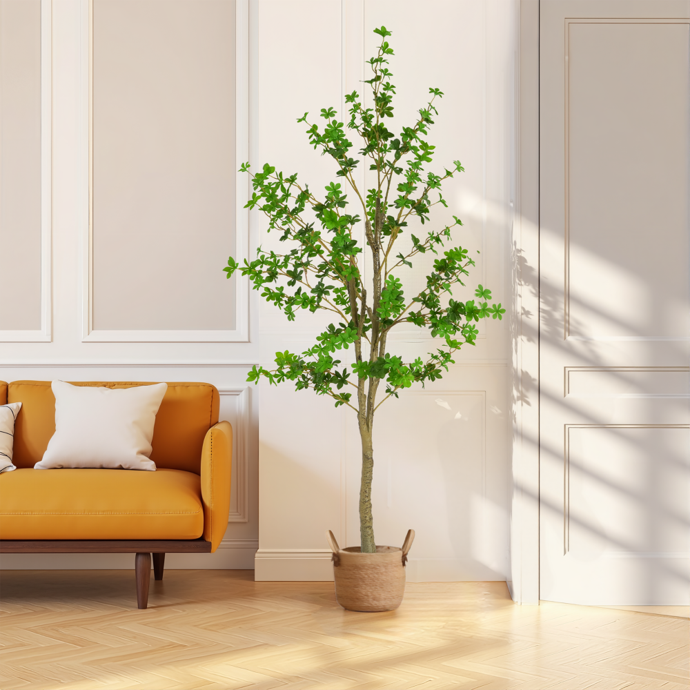76" Artificial Enkianthus Tree with Pot