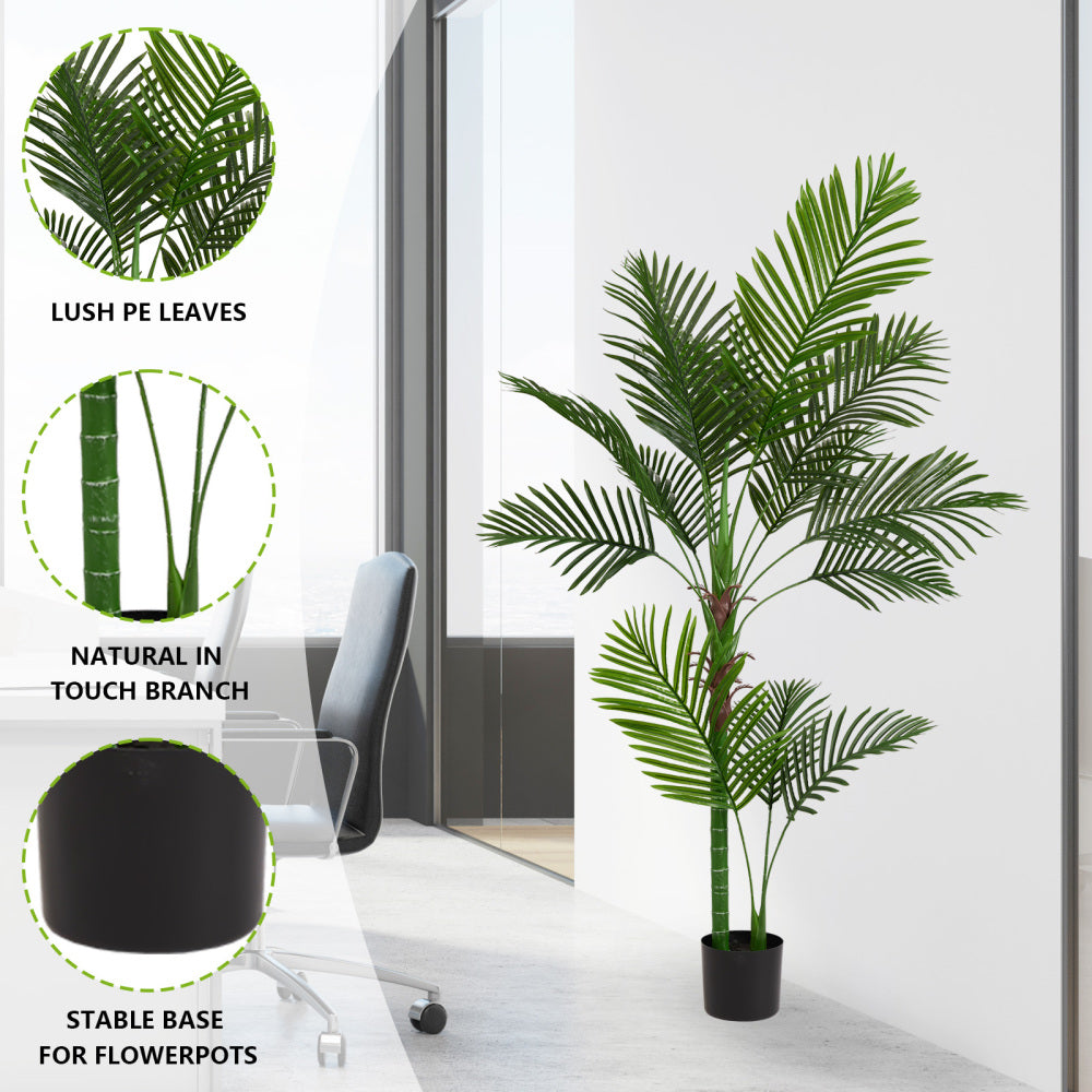 Indoor leaf simulation 160CM single rod loose tail sunflower 11 leaf pot traveler simulated artificial plant new high-end market 1pcs/set