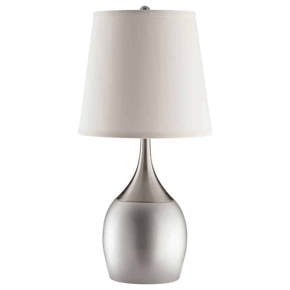 Droplet Silver Empire Shade Urn Table Lamp (Set of 2)