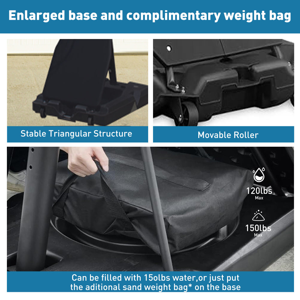 Portable & Adjustable Basketball Hoop: 6ft-10ft Height Range, 43" Shatterproof Backboard - Perfect for Indoor, Outdoor, or Pool Use by Kids & Adults. Includes Rebound Plate.