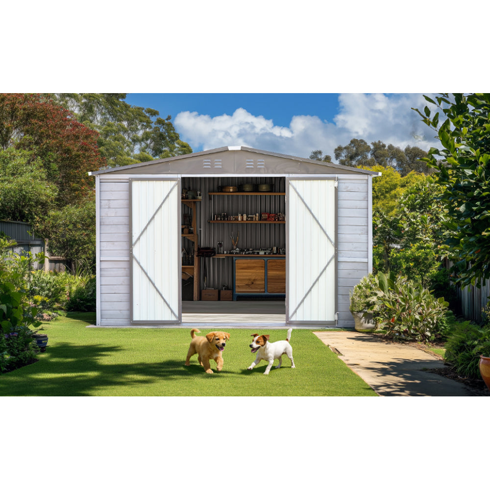 8*8FT Iron-Wood Combination Tool Shed – A Perfect Blend of Nature and Functionality
