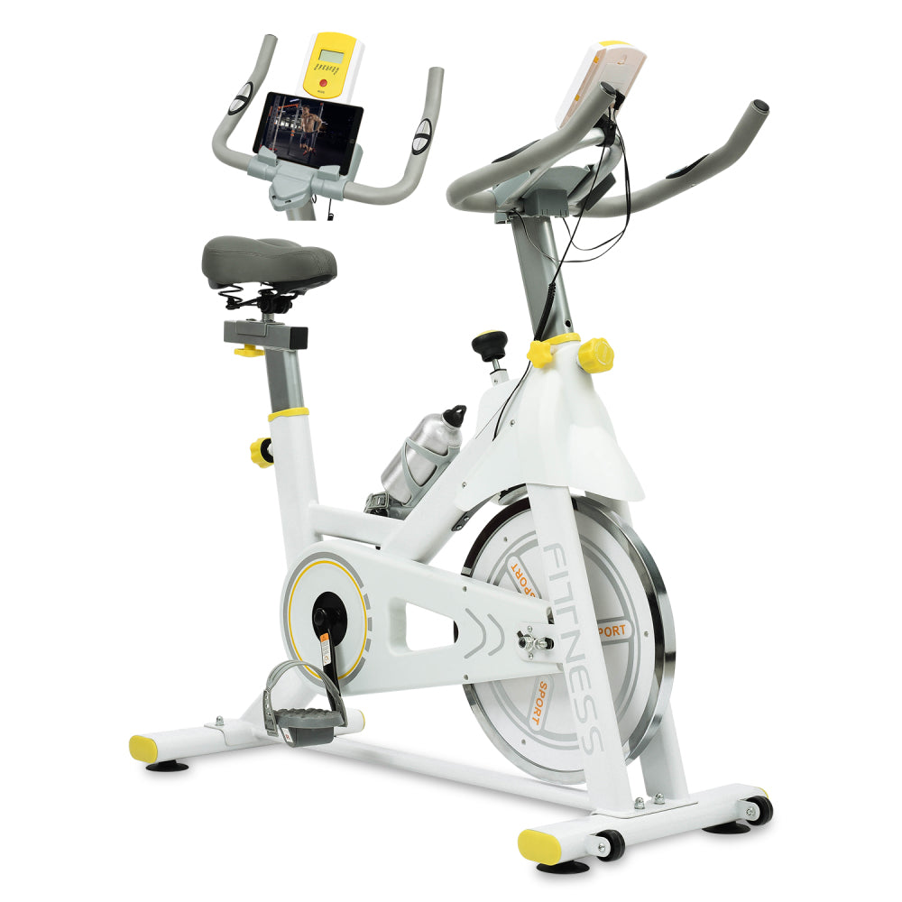 Indoor Exercise Bike Cycling Bike with Comfortable Seat Cushion Black+Red