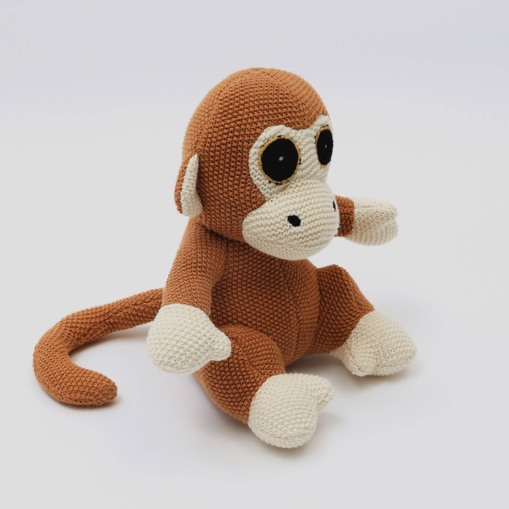 100% Handcrafted Cotton knitted Soft Monkey Plush Toy/Soft Toys
