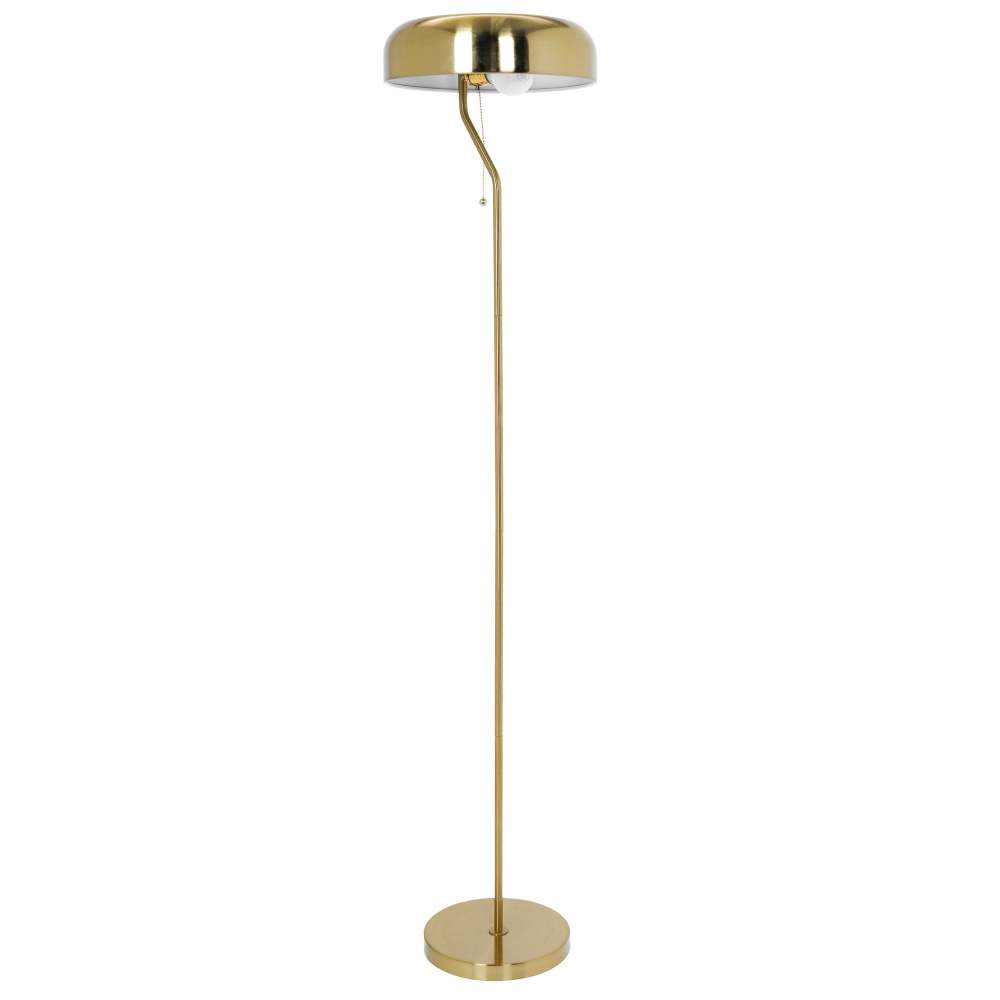 Tall Corner Floor Lamp for Living Room, Bedroom & Office Space Illumination, Spectra Floor Lamp - Gold outer and White inner 110~120V