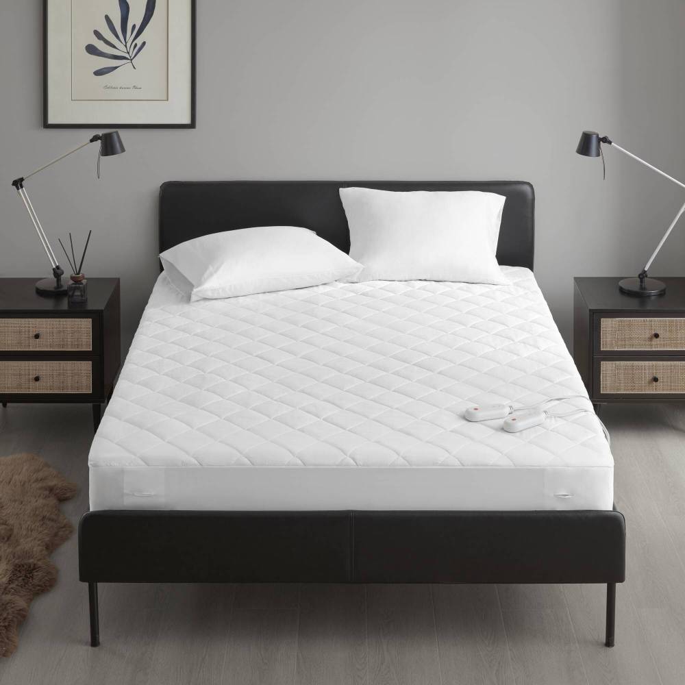1 PCS Full Heated Mattress Pad White