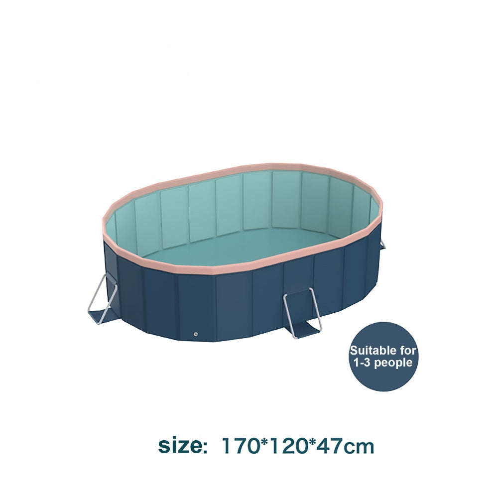 1.8m PVC folding pool (not inflatable) bathes and cools in summer, suitable for outdoor patio beach garden