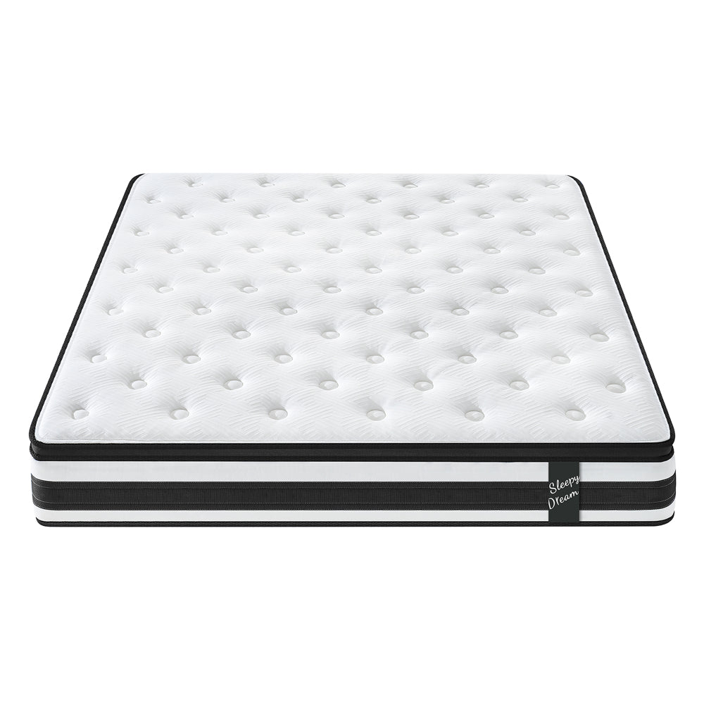 12 Inch QUEEN Size Hybrid Mattress Individual Pocket Spring Oeko-Tex 100 Breathable Memory Foam Knitted Cover CertiPUR-US