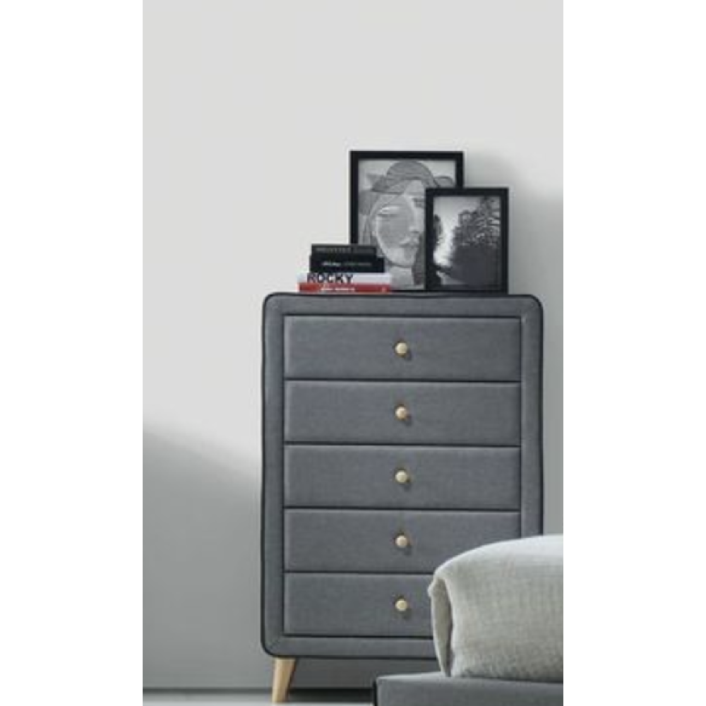 Valdemar Weathered Gray Finish Mirror