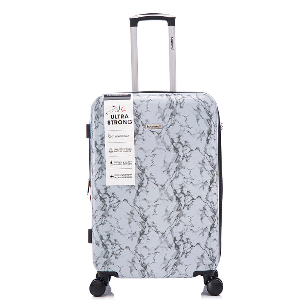 3-piece luggage set with PC multifunctional large capacity luggage luggage suitcase, PC universal wheels and password lock, easy to carry, 20-24-28 inches