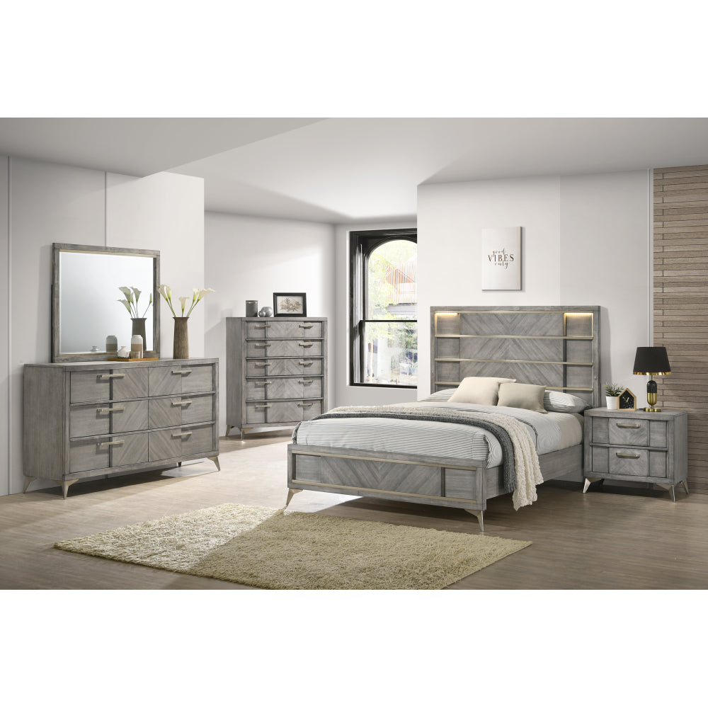 Gray Landscape Mirror