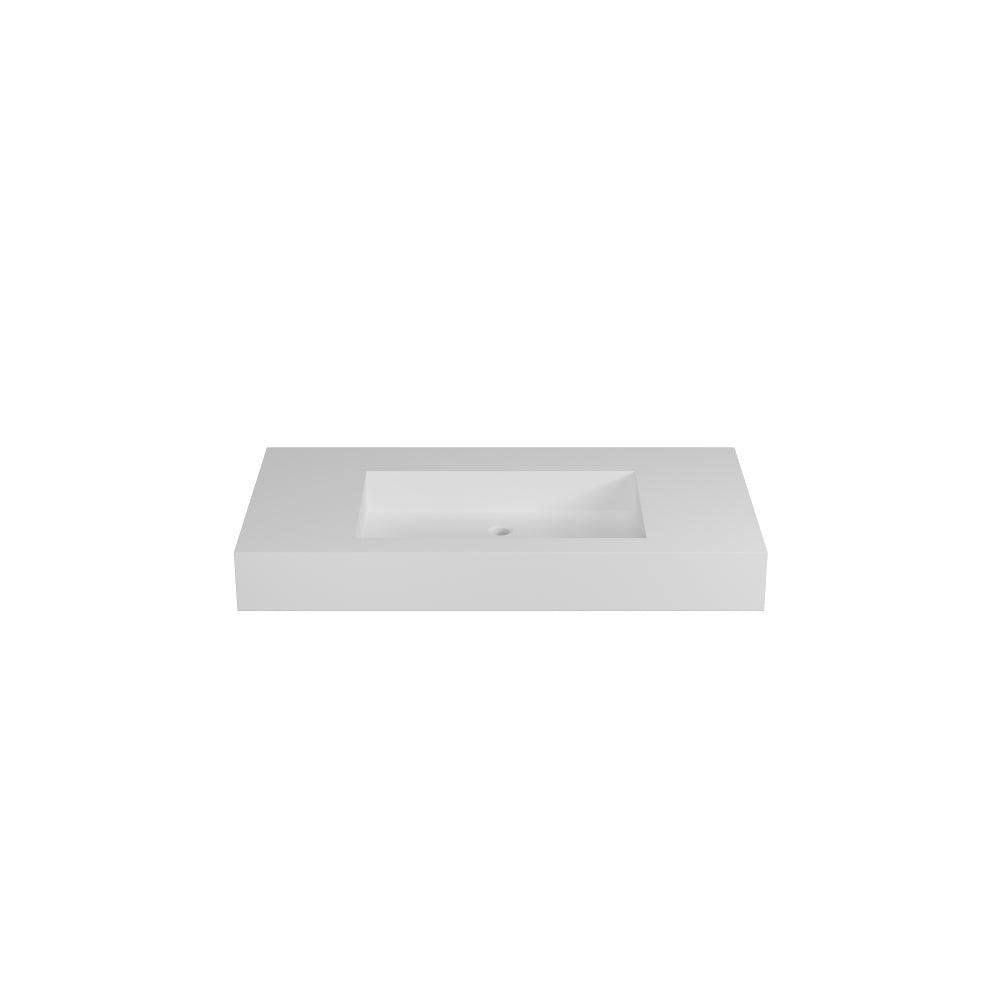Stone Resin Solid Surface Bathroom Vanity Basin Sink