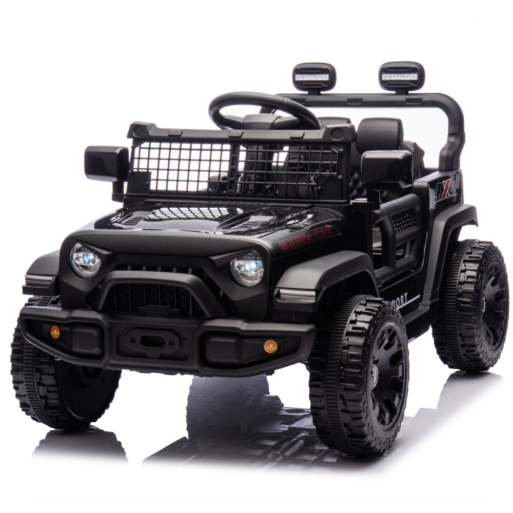 24V Kids Ride on Car W/Parents Control,Four-wheel suspension,2WD,Power display,Bluetooth,MP3,Music,LED headlight,Provide a speed of 1.86-3.11MPH For Kids Around 3 years old.
