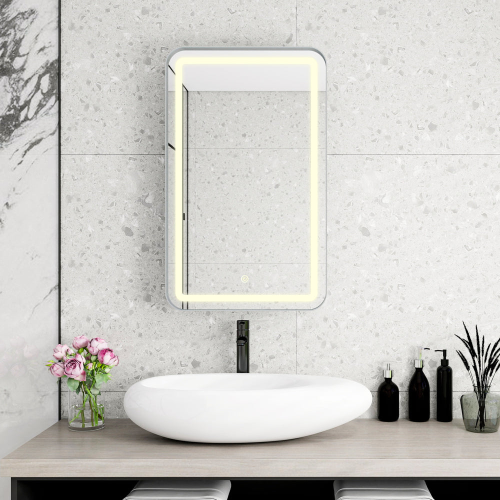 Rectangle Medicine Cabinet Mirror Bathroom Mirror with Storage Wall Mounted Medicine Mirror Cabinet with LDE,Golden