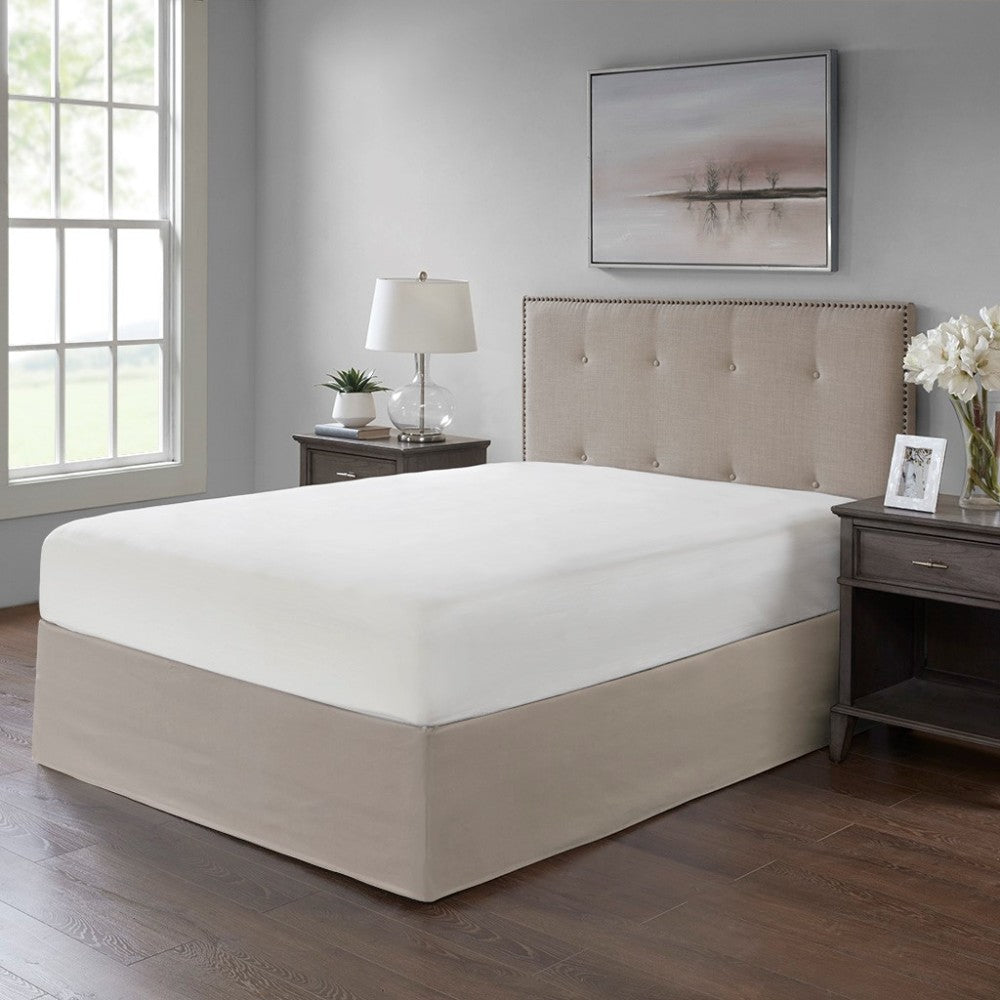Wrap Around Adjustable Bedskirt Khaki One Size